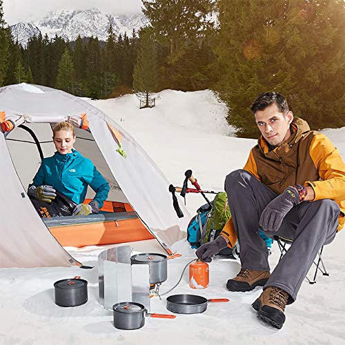 D-Orange Parabrisas Plegable Camping, 10 Placas Al Aire Libre Camping Estufa Parabrisas, Parabrisas de Viento de Aleación De Aluminio para Estufa de Gas al aire libre, 85 x 24 cm, Plata