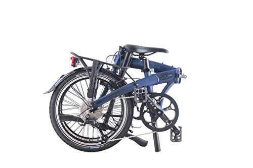 DAHON Bicicleta Plegable 9 Speed Mu D9, Azul, 20 Pulgadas