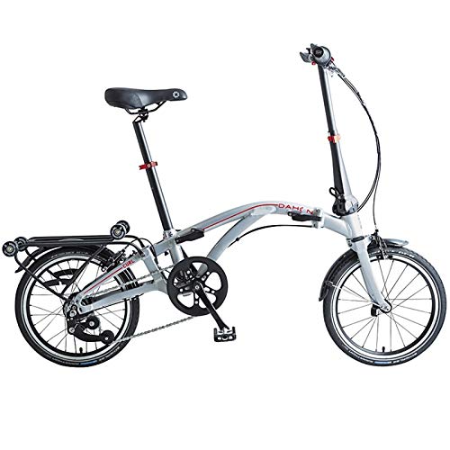Dahon Curl I4 Bicicleta Plegable, Unisex Adulto, Plateado, 16" (40,64 cm)