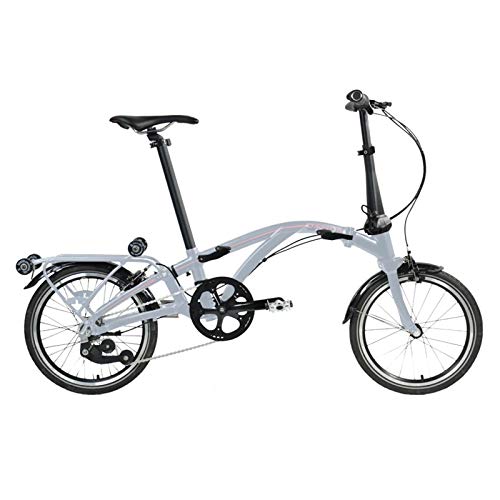 Dahon Faltrad Curl i4 4-Gang 16 Zoll Klapp Fahrrad Silber Anthrazit Uni Cityrad Bike, 9742, Farbe Silber