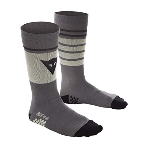 Dainese HG Socks Calcetines de MTB, Hombre, Gargoyle/Tender-Amarillo/Negro-Iris, S