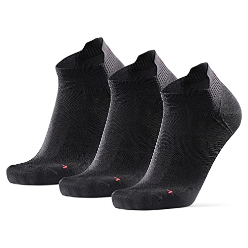 DANISH ENDURANCE Calcetines de Deporte Low Cut Pro, (3 x Negro, EU 43-47)