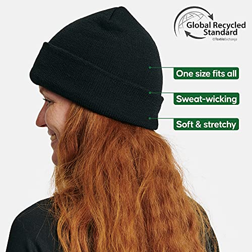 DANISH ENDURANCE Gorro de Punto Poliéster 100% Reciclado (Negro)