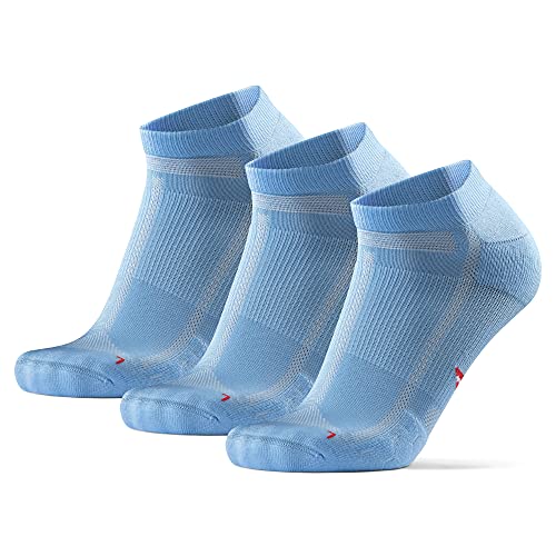 DANISH ENDURANCE Long Distance Low-Cut Running Socks for Men & Women (Azul Claro, 39-42)