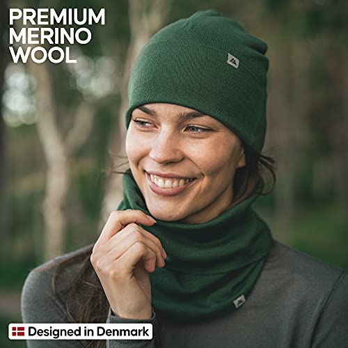 DANISH ENDURANCE Merino Neck Gaiter One Size Green 1-pack