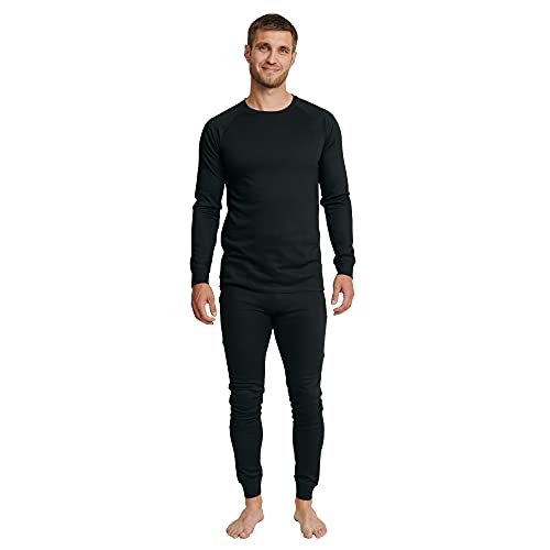 DANISH ENDURANCE Recycled Polyester Baselayer Set (Unisex) XL Black 1-Pack