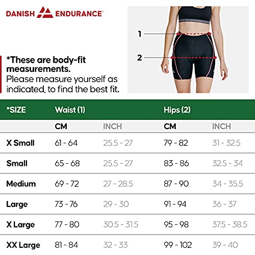 DANISH ENDURANCE Women’s Cycling Shorts M Black/Black 1-pack