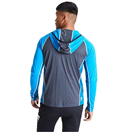 Dare 2b Perennial Merino Mix Handwarmer Pockets Stretch Binding Sweater Capa Intermedia elástica, Hombre, Negro/TrailBlaze, M