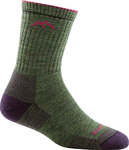 Darn Tough Vermont - Calcetines de Mujer (Lana Merina), Mujer, 1903, Moss Heather, Large (7.5-9 UK)