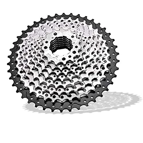 DAUERHAFT Rueda Libre para Bicicleta, piñón de Cassette de 10 velocidades 11-42T, Rueda Libre múltiple, para Shimano, para SRAM o la mayoría de Bicicletas de 10 velocidades, MTB, BMX, Ciclismo, etc.