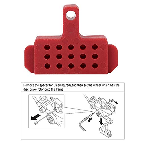 DAUERHAFT Separador de purga de frenos, Espaciador de purga hidráulica de plástico, Frenos de disco hidráulicos de bicicleta de montaña, Herramientas de reparación de ciclismo de disco ligero, Espacia