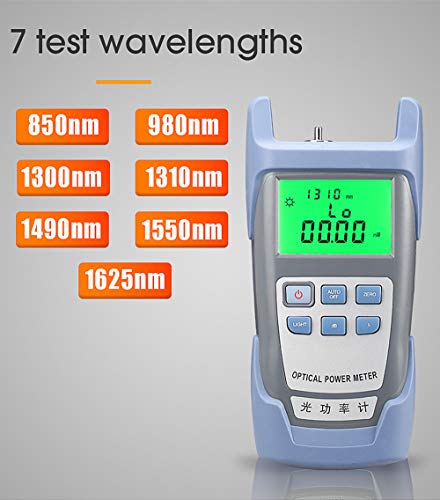 DAXGD FTTH Medidor de potencia de fibra óptica Probador de cable óptico de fibra 70dBm ~ + 10dBm Longitud de onda de trabajo 850-1625nm