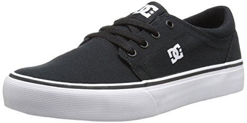 DC Shoes Trase TX, Zapatillas, Black White, 30 EU