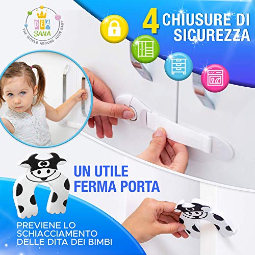 DEASANA® Protector Esquinas Bebé 7,5 Metros Total 1 Rollo Protector Para Esquinas Y Bordes Bebé 12 Cantoneras Protectores De Esquina Bebé Tope Puerta Cerraduras De Securidad Niños, Marfil Blanco