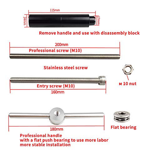 DEBEME Herramienta de Instalación y Extracción de Eje Inferior Tipo Prensa de Bicicleta para BB86 / BB30 / BB91 / BB92 / PF30