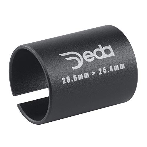 Deda Elementi Stem Sleeve Adaptor Adaptador de Manguito de vástago, Unisex, Negro, 1" to 1 1/8th