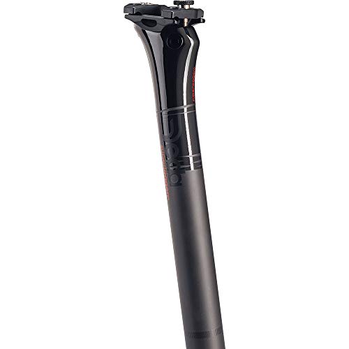 Deda Elementi Superleggero Inline Tija de sillín, Unisex Adulto, POB (Pulido en Negro), 31.6mm x 350mm