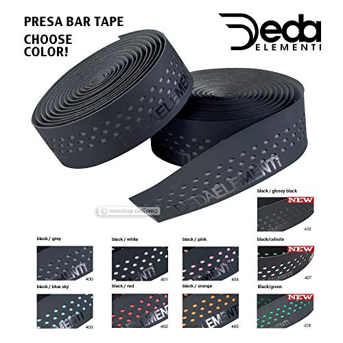 Deda Presa Cinta de Manillar, Unisex adulto, Negro/Rojo, Única