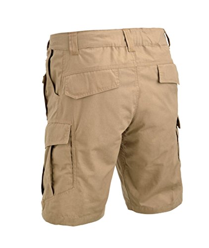 Defcon 5 Pantalones cortos tácticos Advanced Tactical Short Pant, negro, pantalones cortos tácticos de Rip Stop D5-3438 Negro M