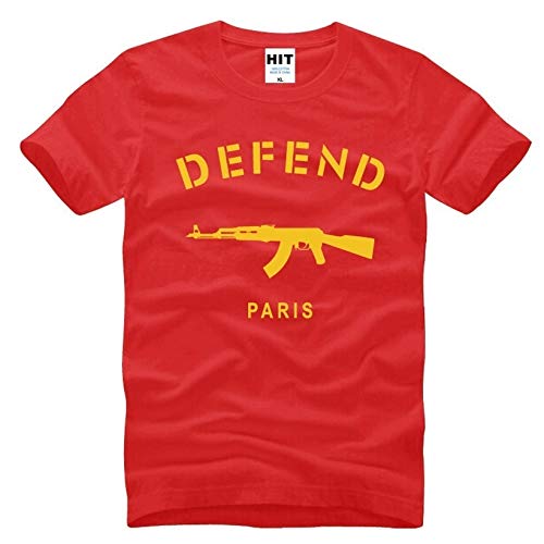 Defend Paris AK47 Novelty Printed Mens Men T Shirt T-Shirt New New Short Sleeve Cotton Tshirt tee Camisetas Masculina