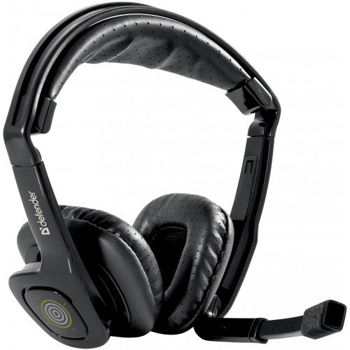 Defender Warhead HN-G150 - Auriculares con micrófono para PC/Juegos, Binaurale, Diadema, Negro, Alámbrico, 2,3 m