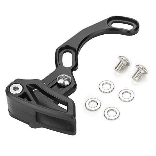 Deflectores de Cadena de Bicicleta Guía de Cadena de Bicicleta Aleación de Aluminio Herramienta de guía de Cadena de Bicicleta Ultraligera para Bicicleta con Soporte Inferior ISCG 03(ISCG 03 Negro)