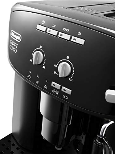 De'Longhi Perfetto Caffe Corso Esam 2600 Cafetera Compacta, 1450 W, 1.8 Litros, Acero Inoxidable, Negro