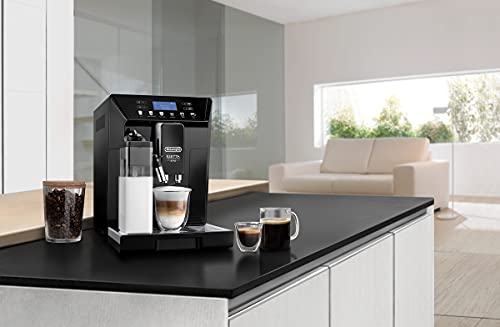 De'Longhi Perfetto Eletta Cappuccino, Máquina Automática de Café en Grano, Espresso, Cafetera, ECAM46.860.B, Negro