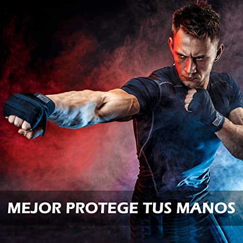 Demino 2 Rollos de algodón 3M Deportes de la Correa, Guantes de algodón elástico de la Correa de Boxeo Vendaje de Sanda Muay Thai Taekwondo Mano Wraps