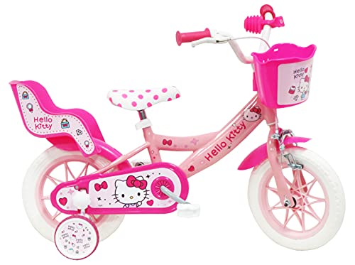 DENVER - Bicicleta 12" Hello Kitty, Color Rosa Fucsia, 22017.