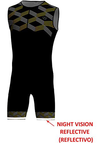 Deportes Hera - Maillot TRIATLÓN, Ropa TRIATLÓN, TRITRAJE, Mono TRIATLÓN, Ropa Ciclismo (amarillo-01, M)