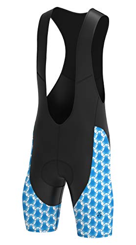 Deportes Hera Ropa Ciclismo Culote Corto con Tirantes y Badana Gel Culotte Ciclistas MTB Hombre