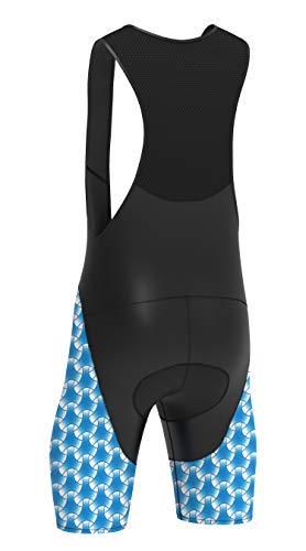 Deportes Hera Ropa Ciclismo Culote Corto con Tirantes y Badana Gel Culotte Ciclistas MTB Hombre