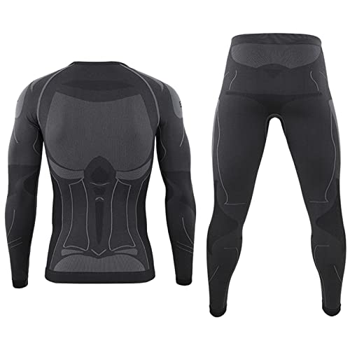 Deportes Ropa Interior Térmica Aire Libre Base Layer Thermo Function Ropa Deportiva De Invierno para Running Ciclismo Esquí (Negro,M)