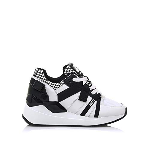 Deportivas Mujer SixtySeven | Deportivas Drew 30210 | SixtySeven Mujer | De Piel, con Interior sintético y Punta Redonda | Deportivas Zapatillas | Cierre con Cordones | 44522 | Blanco | 37