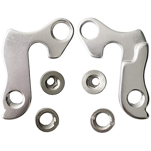 Derailleur Hanger - Juego de 2 Perchas para desviador de Bicicleta para Kona Fuji Stinky Dawg Coilair Coiler Howler Stab Fire Schwinn Orbea Trek Scott Univega HARO Ironhorse Giant Dahon con Pernos