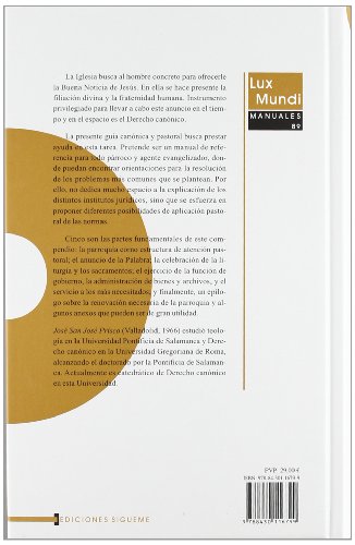 Derecho parroquial. Guia Canonica y Past: 89 (Lux Mundi)