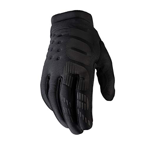 Desconocido 100% Brisker Glove Guantes, Unisex Adulto, Black/Grey, XL
