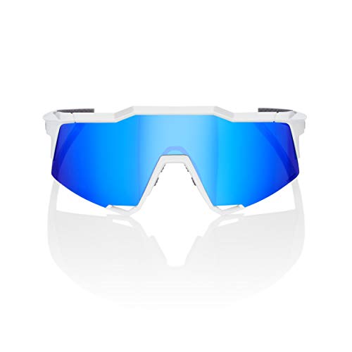 Desconocido 100% Speedcraft Matte White Ll (LENTE Espejo Multicapa Hiper Blue)