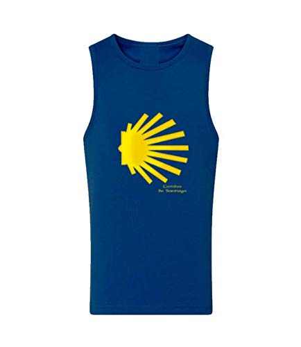 Desconocido Camiseta Tirantes Niño Camino de Santiago Xacobeo 2021"Concha (Azul Royal, 5/6)