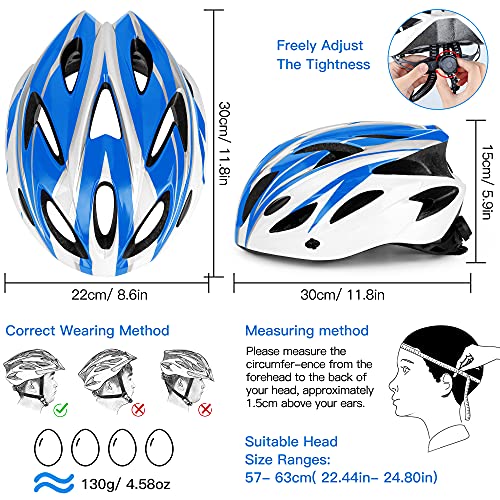 DesignSter Casco Bicicleta Unisex Adulto Unisexo Ajustable 57-63 cm con Visera y Forro Desmontable Especializado para Ciclismo de Montaña Motocicleta