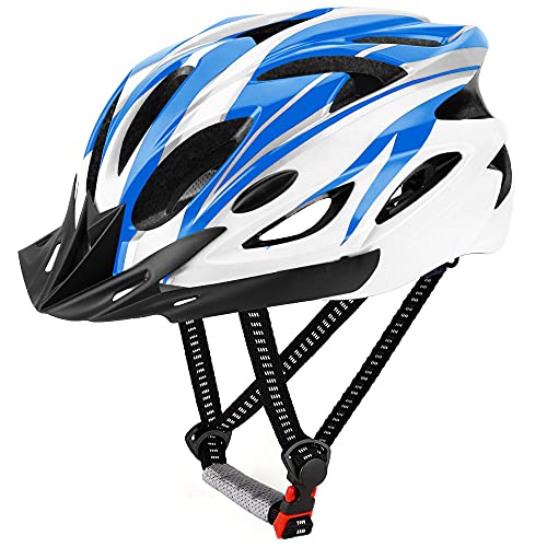 DesignSter Casco Bicicleta Unisex Adulto Unisexo Ajustable 57-63 cm con Visera y Forro Desmontable Especializado para Ciclismo de Montaña Motocicleta