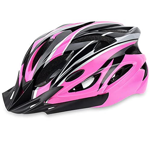 DesignSter Casco Bicicleta Unisex Adulto Unisexo Ajustable 57-63 cm con Visera y Forro Desmontable Especializado para Ciclismo de Montaña Motocicleta