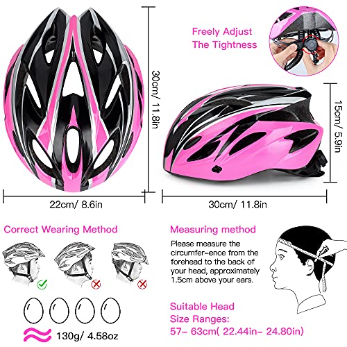 DesignSter Casco Bicicleta Unisex Adulto Unisexo Ajustable 57-63 cm con Visera y Forro Desmontable Especializado para Ciclismo de Montaña Motocicleta