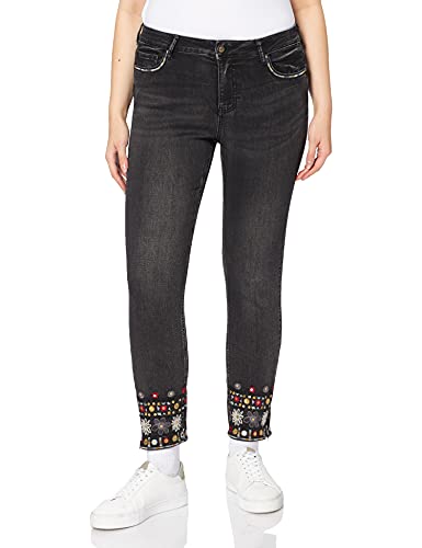 Desigual Denim_Leslie Jeans, Azul, 46 para Mujer