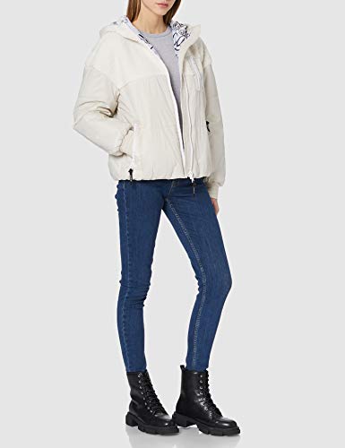 Desigual Padded_Whitehall Road Chaqueta, Blanco, XXL para Mujer