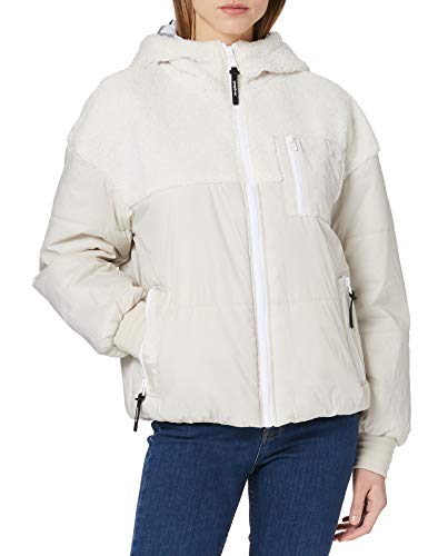 Desigual Padded_Whitehall Road Chaqueta, Blanco, XXL para Mujer