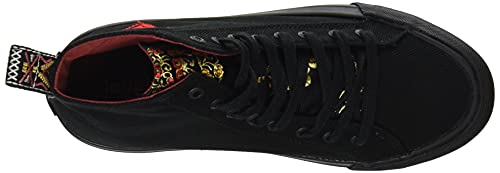 Desigual Shoes_Beta_Militar, Zapatillas Mujer, Negro, 40 EU