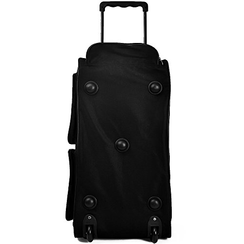 Deuba Bolso de Viaje XL Negro 85L 70x36x34cm Trolley Bolso Deportivo Maleta con Ruedas y Candado