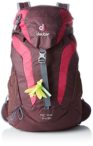 Deuter AC Lite 14 SL Mochila, Unisex Adulto, Rojo (Aubergine/Magenta), 24x36x45 cm (W x H x L)